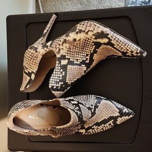 Aldo Snake Print Booties